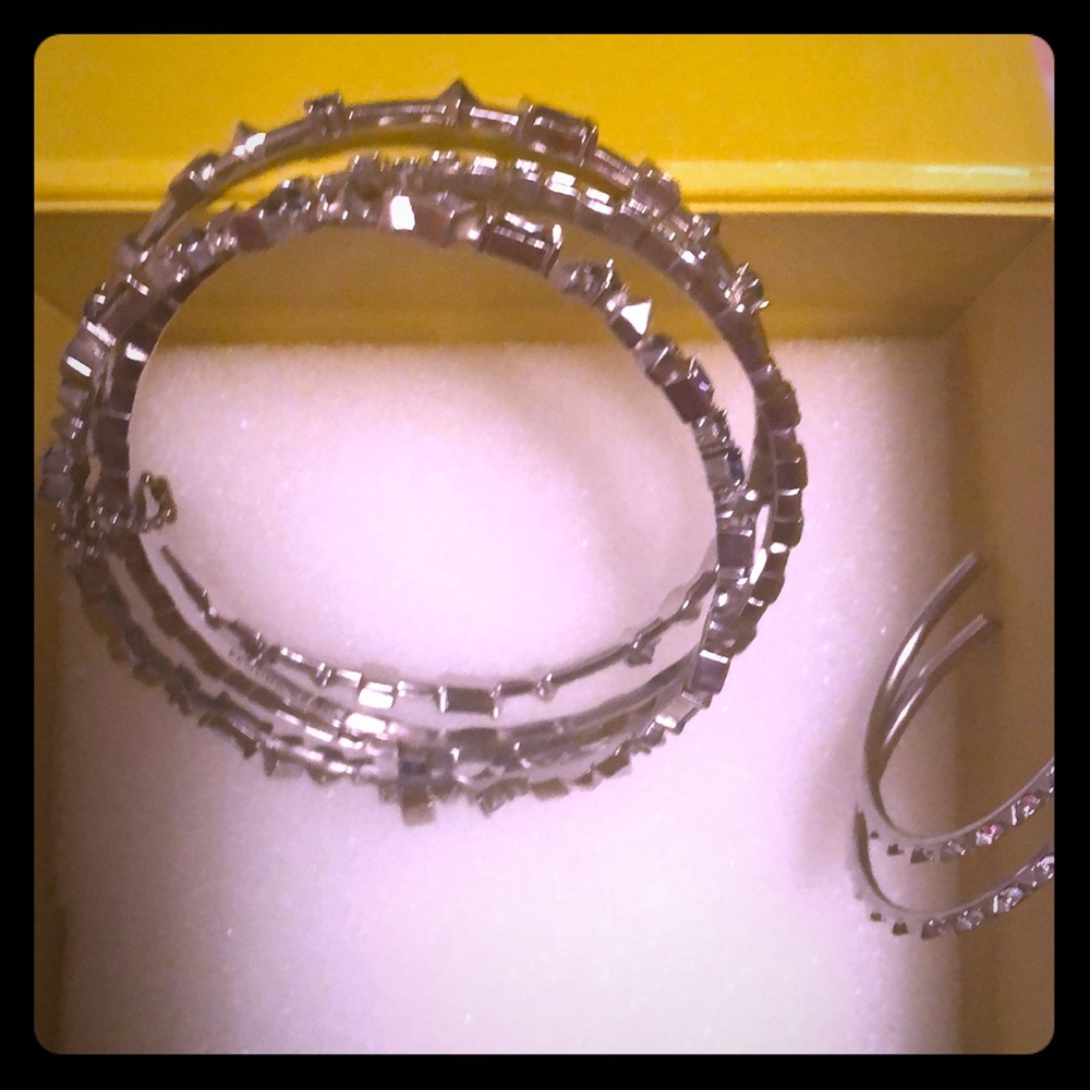 Kendra Scott Bangles and Matching Hoop Earrings